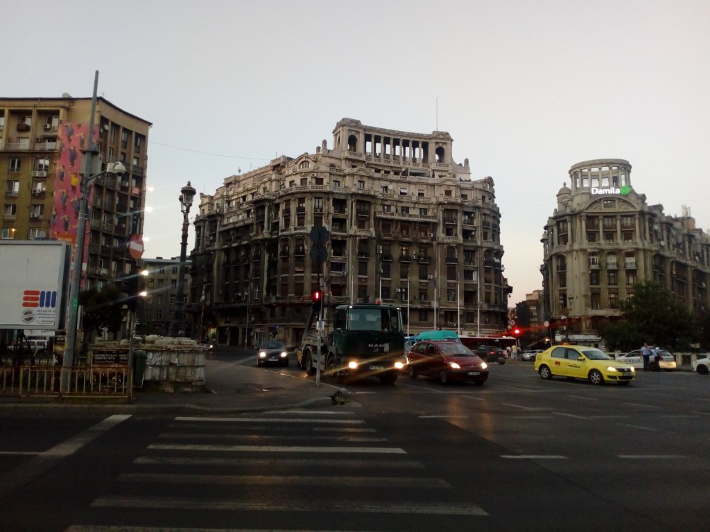 Calea Victoriei, a main street in Bucharest.